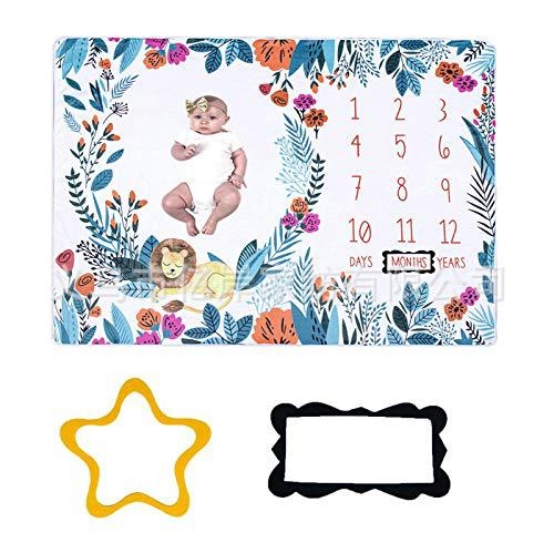 Beebi verstaposti flanelltekk raamiga Beebifotograafia fototekk Beebi kasvu mälestustekk fotorekvisiidid