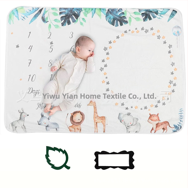 Beebi verstaposti flanelltekk raamiga Beebifotograafia fototekk Beebi kasvu mälestustekk fotorekvisiidid