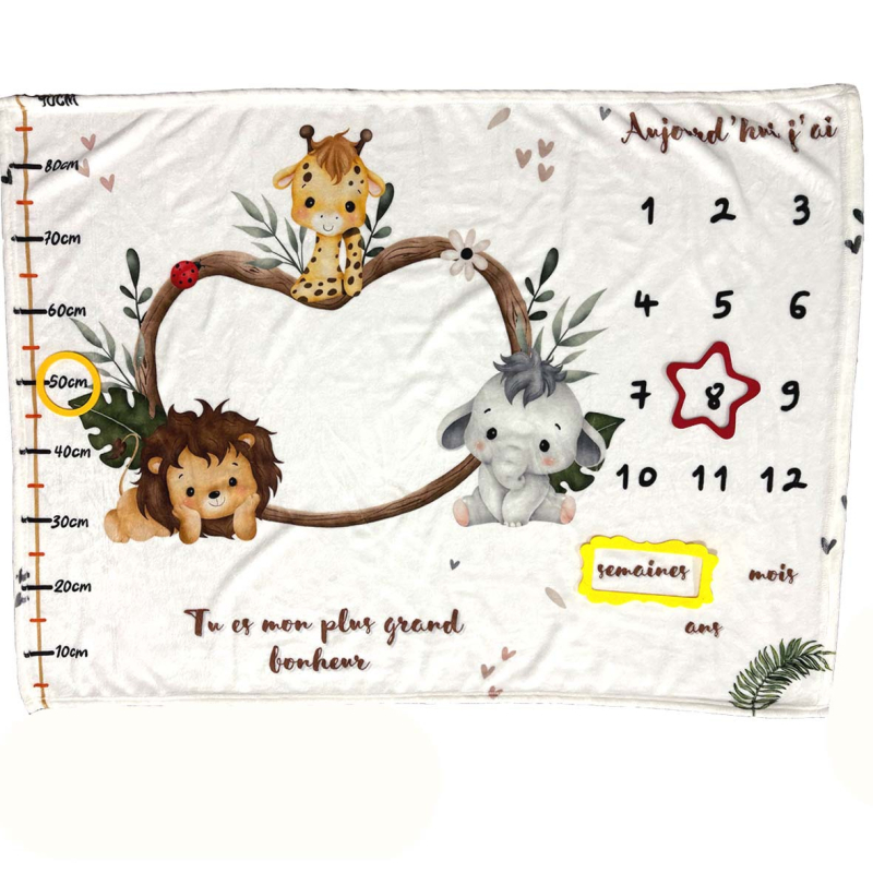 Beebi verstaposti flanelltekk raamiga Beebifotograafia fototekk Beebi kasvu mälestustekk fotorekvisiidid