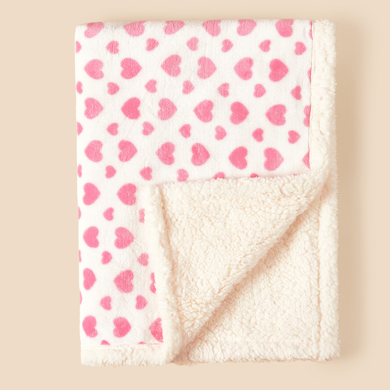 Vastsündinu sügis-talvine kokkupandav tekk beebile, kahekihiline paksendatud flanell-lambavillast tekk, beebitekk, kärutekk, tekk