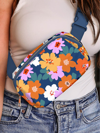 Geantă diagonală florală exclusivă
