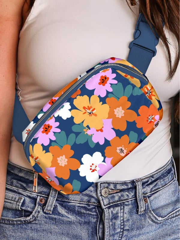 Geantă diagonală florală exclusivă