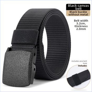 Korejiešu stila moderna ikdienas audekla josta ar gludu sprādzi, vīriešu ikdienas universāla studentu audekla josta ar plastmasas tērauda sprādzi