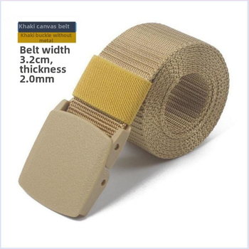 Korejiešu stila moderna ikdienas audekla josta ar gludu sprādzi, vīriešu ikdienas universāla studentu audekla josta ar plastmasas tērauda sprādzi