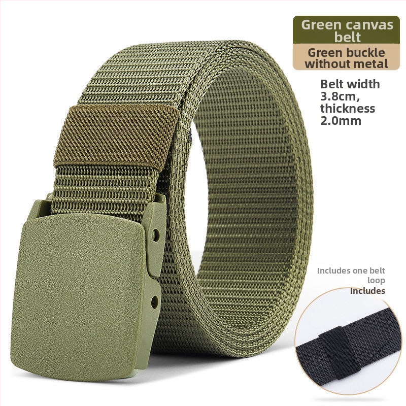 Korejiešu stila moderna ikdienas audekla josta ar gludu sprādzi, vīriešu ikdienas universāla studentu audekla josta ar plastmasas tērauda sprādzi