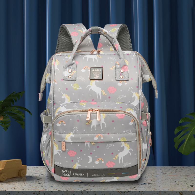 Új, könnyű, luxus anyatáska, nagy kapacitású hátizsák anya és baba utazótároló pelenkatáska, multifunkcionális anyatáska