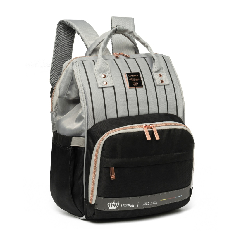 Új, könnyű, luxus anyatáska, nagy kapacitású hátizsák anya és baba utazótároló pelenkatáska, multifunkcionális anyatáska