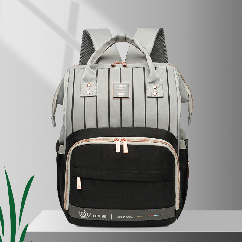 Új, könnyű, luxus anyatáska, nagy kapacitású hátizsák anya és baba utazótároló pelenkatáska, multifunkcionális anyatáska