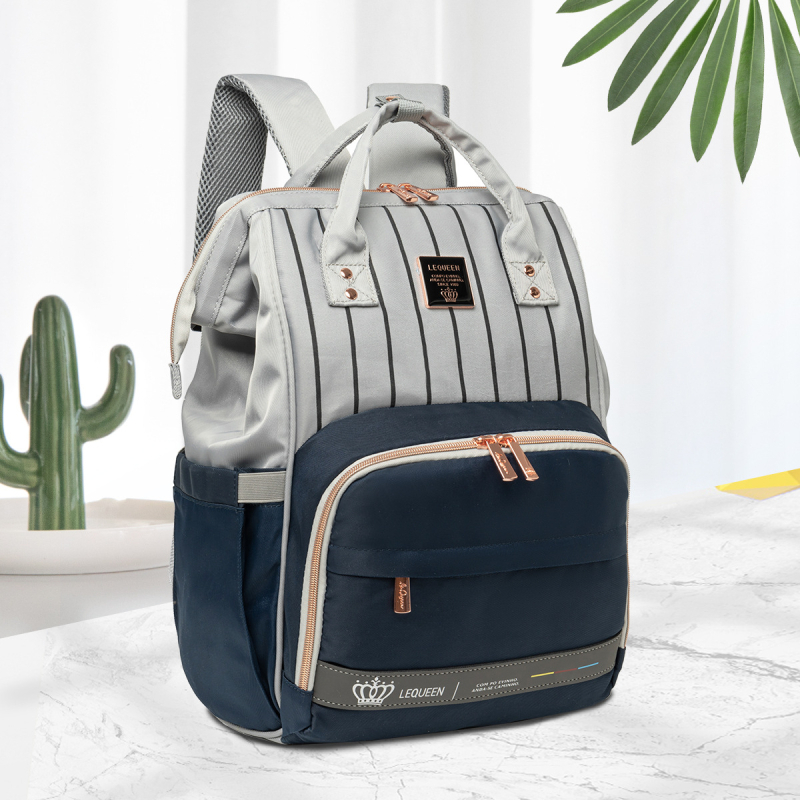 Új, könnyű, luxus anyatáska, nagy kapacitású hátizsák anya és baba utazótároló pelenkatáska, multifunkcionális anyatáska