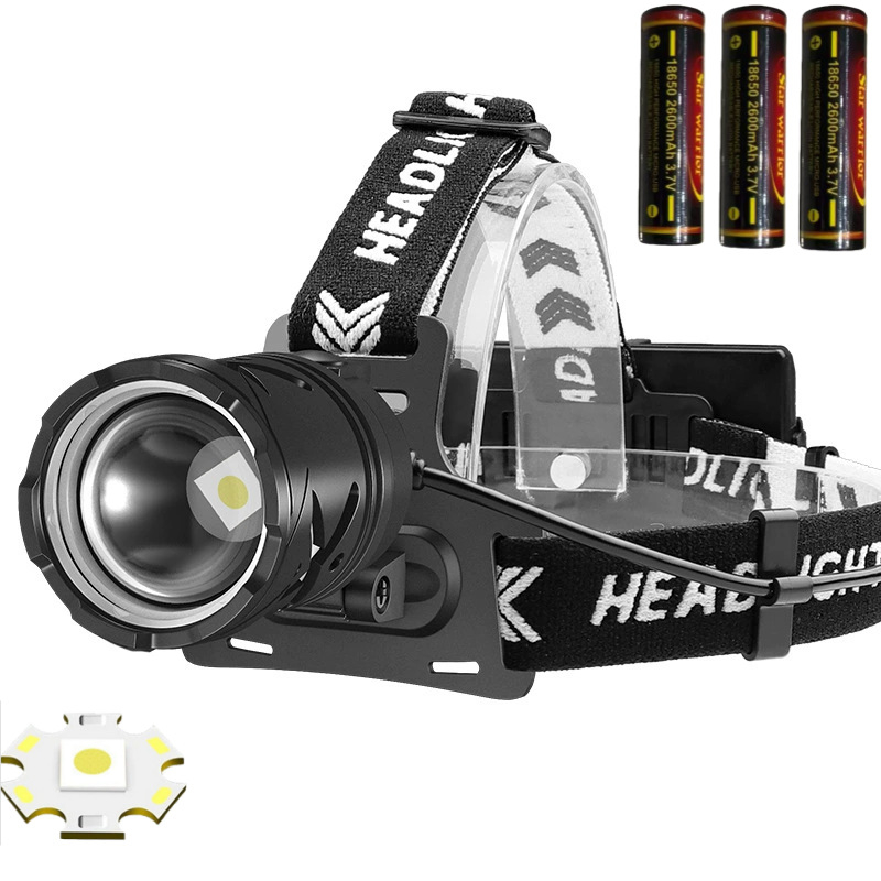 „Star Warrior“ tarpvalstybinis naujas baltos spalvos lazerinis stiprios šviesos priekinis žibintas, teleskopinis priartinimo tipo C įkrovimas, P70 priekinis žibintas, žibintuvėlis