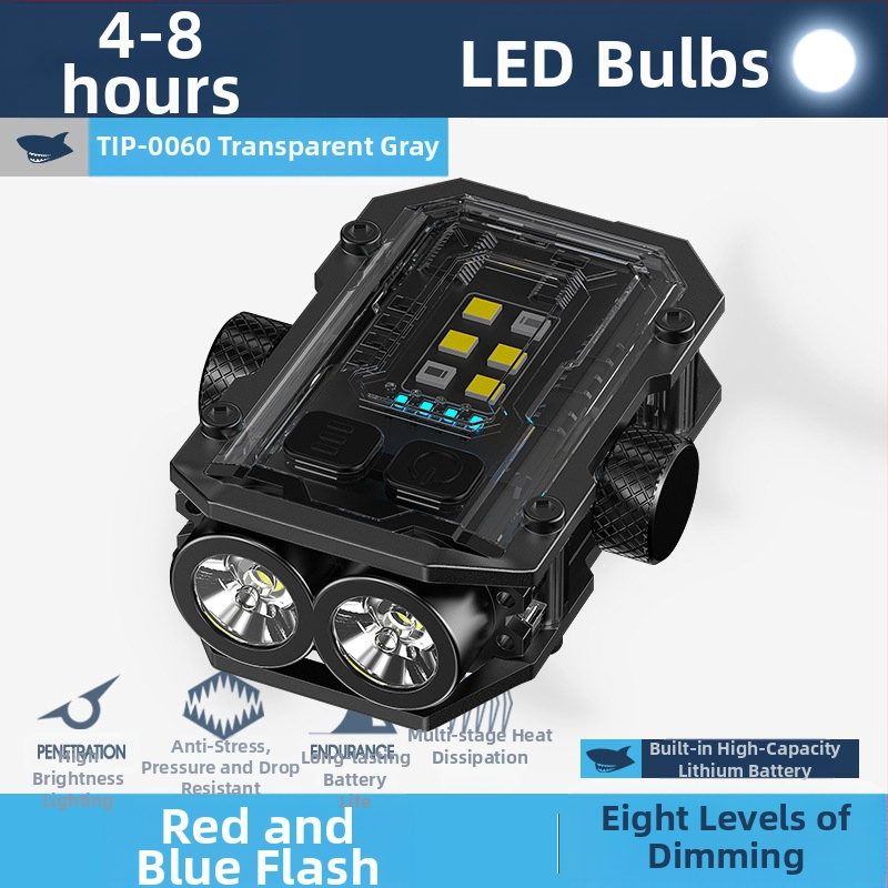 Φωτεινό εξωτερικό φως επισκευής και συντήρησης αυτοκινήτων, πολυλειτουργικό περιστρεφόμενο γυροσκόπιο, ισχυρός φακός με ισχυρό μαγνητικό προειδοποιητικό φως