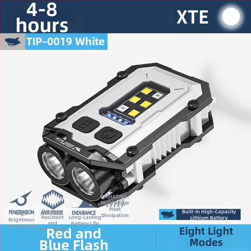 Φωτεινό εξωτερικό φως επισκευής και συντήρησης αυτοκινήτων, πολυλειτουργικό περιστρεφόμενο γυροσκόπιο, ισχυρός φακός με ισχυρό μαγνητικό προειδοποιητικό φως