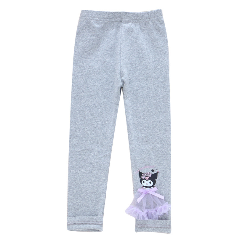 2023 момичета клинове есенни нови детски дрехи панталони разтегливи анимационни сладки връхни дрехи фабрика едно парче доставка