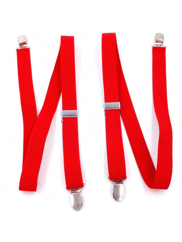 Moteriškos 2,5 cm ilgio, vienspalvės, reguliuojamo ilgio, elastinės petnešos su 4 segtukais.