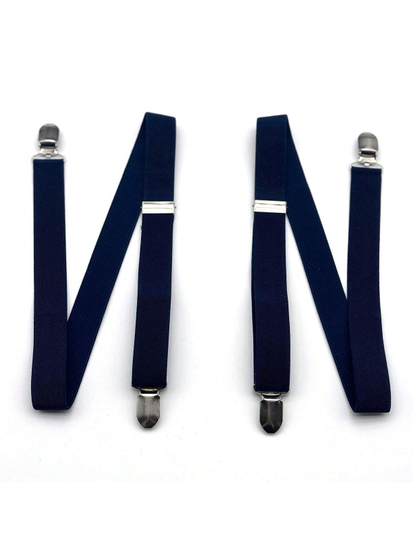 Moteriškos 2,5 cm ilgio, vienspalvės, reguliuojamo ilgio, elastinės petnešos su 4 segtukais.