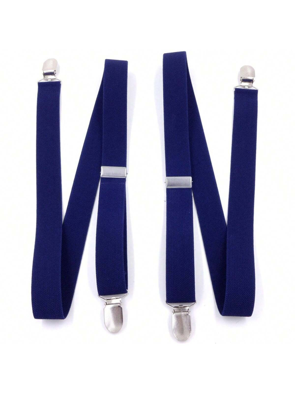 Moteriškos 2,5 cm ilgio, vienspalvės, reguliuojamo ilgio, elastinės petnešos su 4 segtukais.