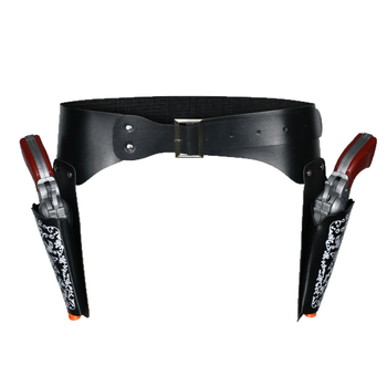 Piiriülene keskaegne vesterni teksariidest kabuurimüts mängurelvavöö kauboi relvakabuur