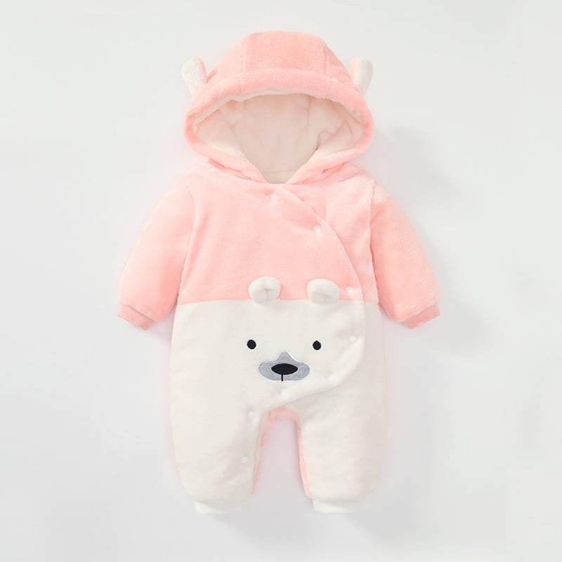 Παιδικά Ρούχα με Βαμβάκι, Χειμερινή Φόρμα Μωρού από Καπιτονέ Φανέλα, Χειμερινά Ρούχα για Νεογέννητα για Μωρά, Ζεστά Ρούχα με Μακρυμάνικα