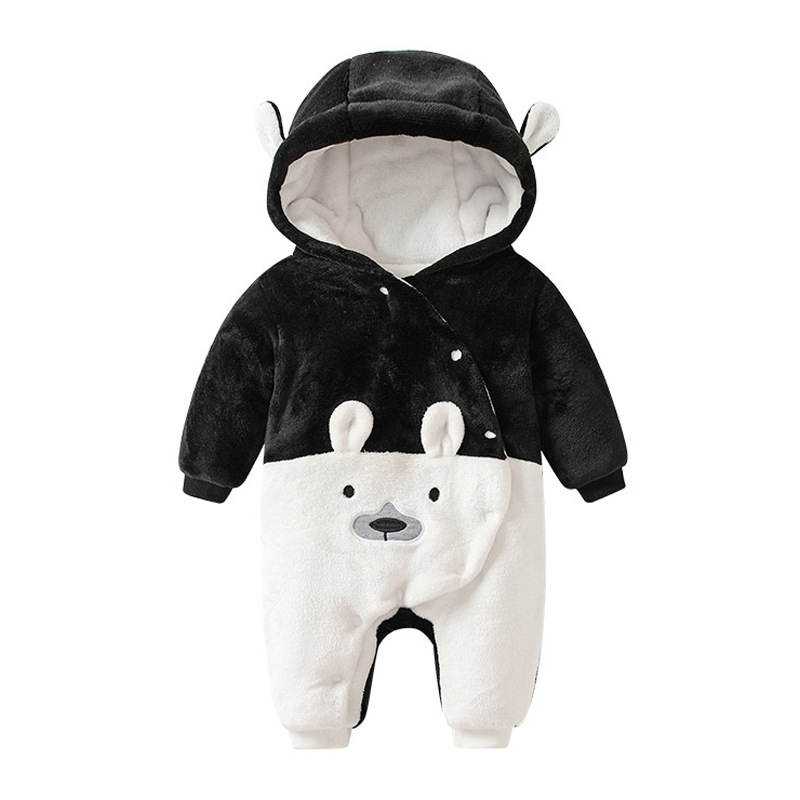Παιδικά Ρούχα με Βαμβάκι, Χειμερινή Φόρμα Μωρού από Καπιτονέ Φανέλα, Χειμερινά Ρούχα για Νεογέννητα για Μωρά, Ζεστά Ρούχα με Μακρυμάνικα
