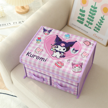 Κουτί αποθήκευσης εσωρούχων με συρτάρι κινουμένων σχεδίων coolomi, κουτί οργάνωσης υφάσματος, πτυσσόμενο κουτί αποθήκευσης σουτιέν, κάλτσες με καπάκι