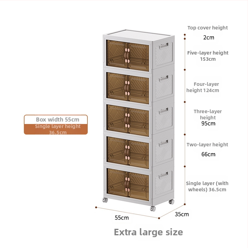 Kokkupandav hoiukapp, mitmekihiline, kapiuksega, suure mahutavusega teisaldatav hoiukapp, magamistoa-elutoa kapp, hoiukapp