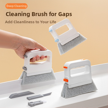 Četru vienā logu birste logu rievu tīrīšanas birste logu rievu tīrīšanas rīks spraugu logu rievu grīdas šuvju putekļu birste maza birste