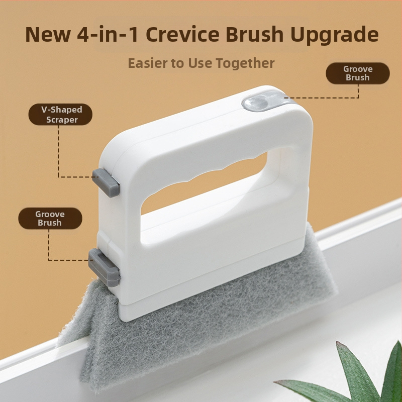 Četru vienā logu birste logu rievu tīrīšanas birste logu rievu tīrīšanas rīks spraugu logu rievu grīdas šuvju putekļu birste maza birste