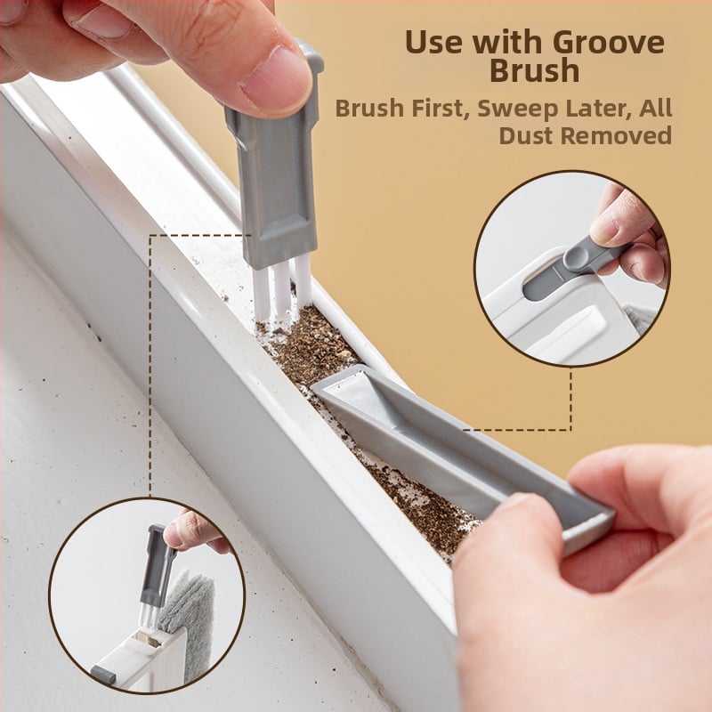 Četru vienā logu birste logu rievu tīrīšanas birste logu rievu tīrīšanas rīks spraugu logu rievu grīdas šuvju putekļu birste maza birste