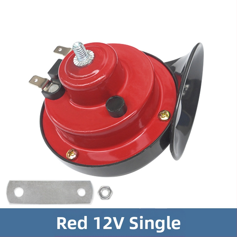 Модификация на автомобил, мотоциклет, акумулатор, кола 12V, клаксон с охлюв, универсална свирка 24V, водоустойчива, електрически клаксон за кола