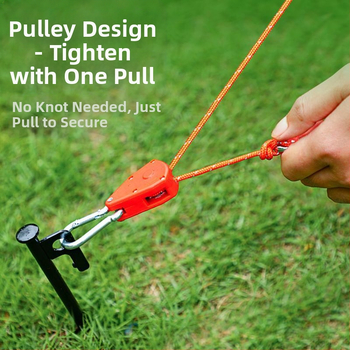 Välistingimustes telkimiseks mõeldud tuulekindel köis, taevakardina tõmbeköis, rihmaratta pingutus, tuuleköis, reguleeritav kinnitus välistingimustes