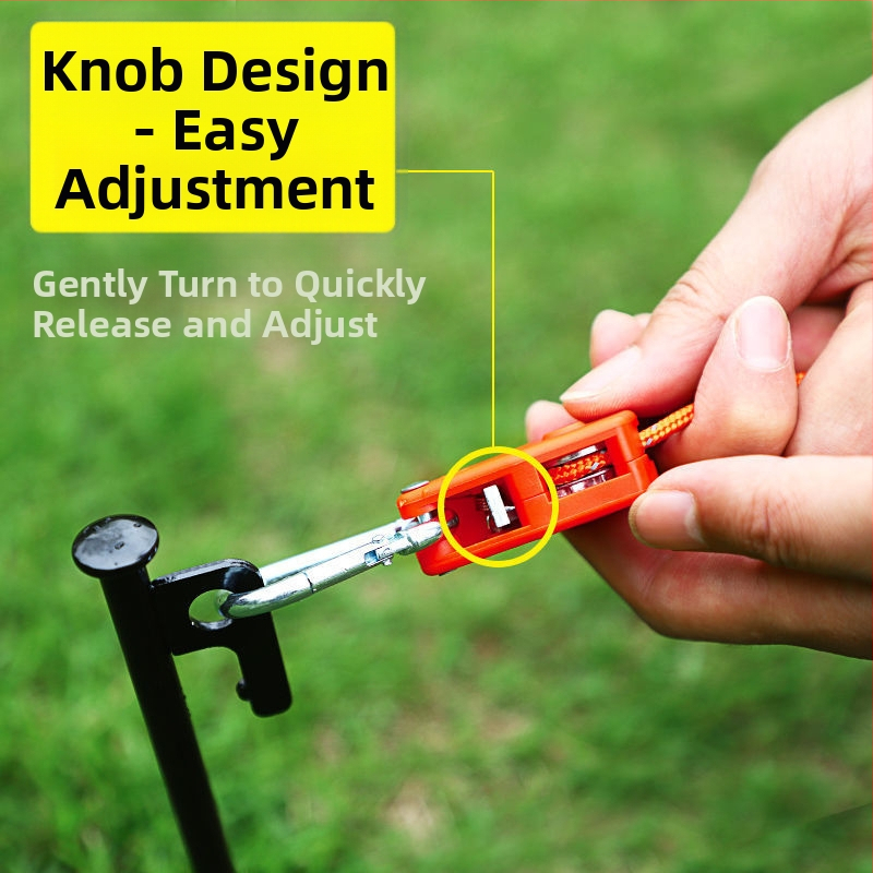 Къмпинг палатка за открито, ветроустойчива, въже, небесна завеса, дърпане на въже, ролка, затягане на вятърно въже, регулируемо външно фиксиране