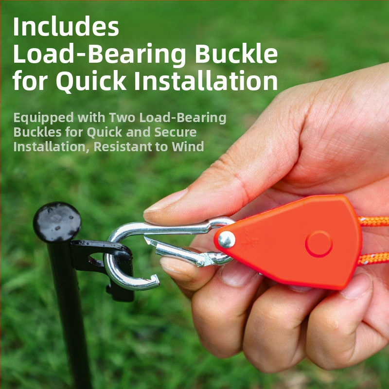 Къмпинг палатка за открито, ветроустойчива, въже, небесна завеса, дърпане на въже, ролка, затягане на вятърно въже, регулируемо външно фиксиране