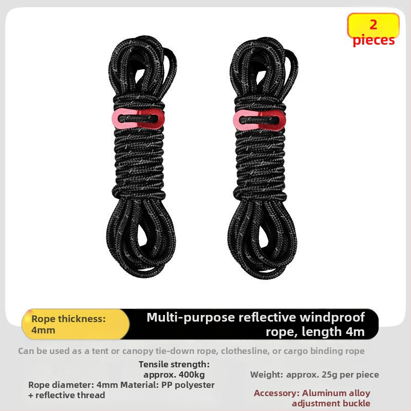 Välistingimustes telkimiseks mõeldud tuulekindel köis, taevakardina tõmbeköis, rihmaratta pingutus, tuuleköis, reguleeritav kinnitus välistingimustes