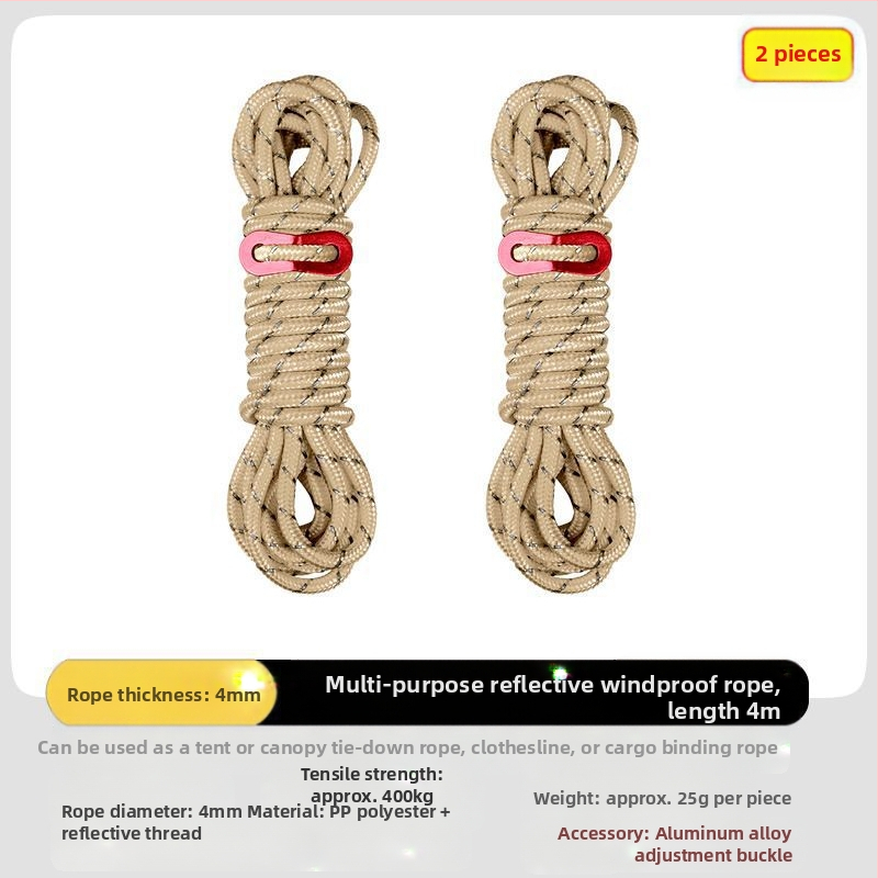 Välistingimustes telkimiseks mõeldud tuulekindel köis, taevakardina tõmbeköis, rihmaratta pingutus, tuuleköis, reguleeritav kinnitus välistingimustes