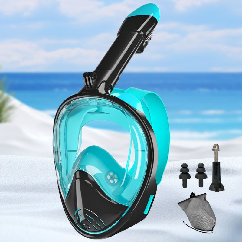 Furnizare transfrontalieră de măști de scufundări din silicon, măști de snorkeling complet uscate, ochelari de scufundări anti-aburire, seturi de ochelari de înot pentru adulți