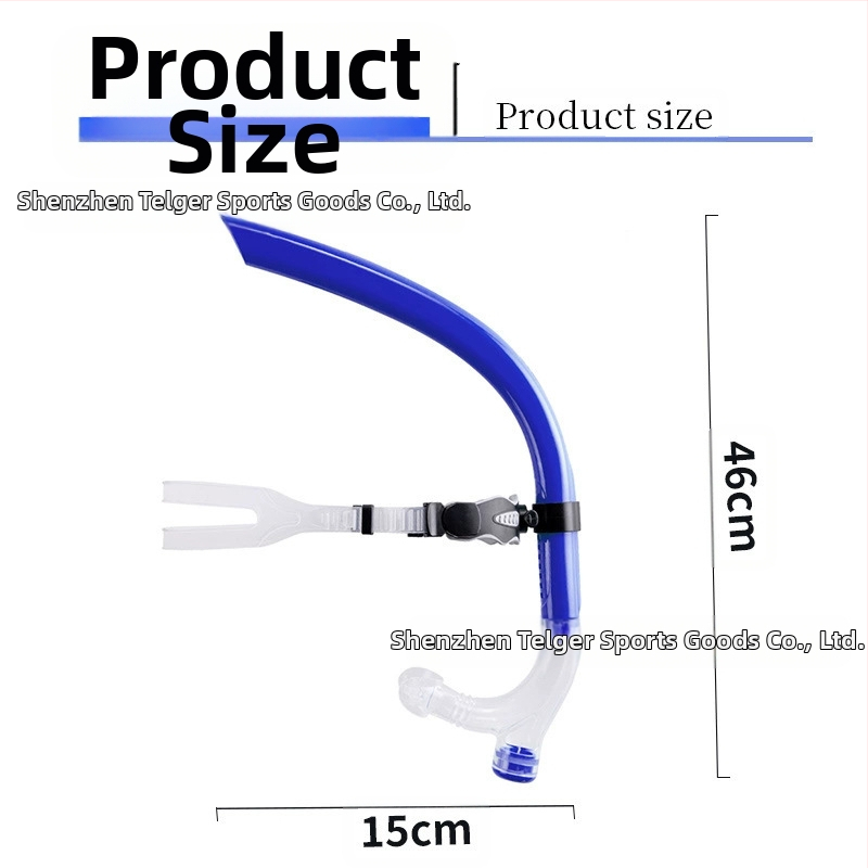 Фабрична директна продажба на плувна дихателна тръба, оборудване за гмуркане с шнорхел, универсална силиконова тръба против задавяне за възрастни, тренажор за дихателна тръба за гмуркане