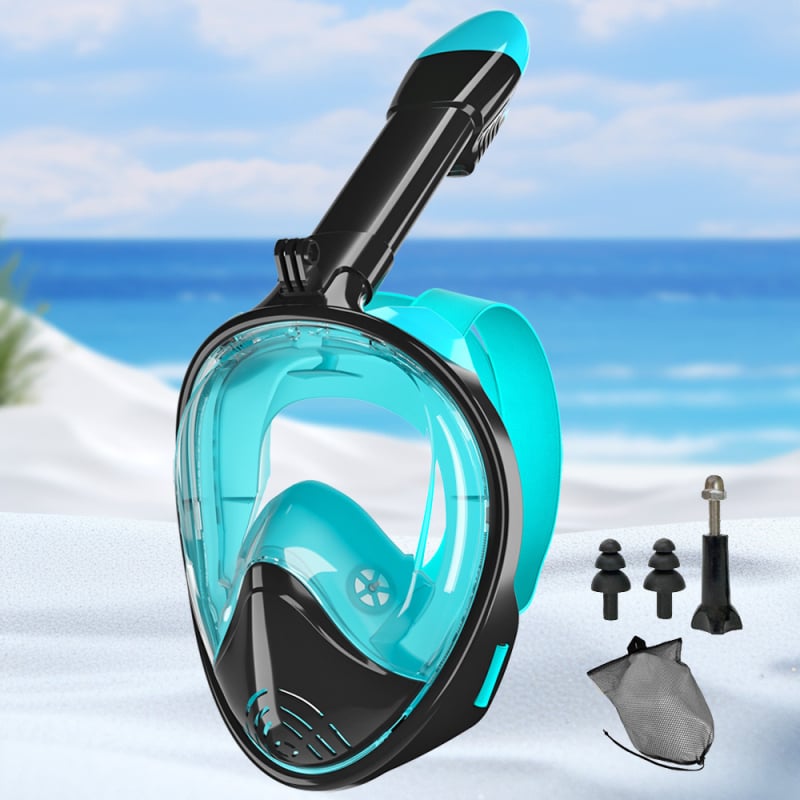 Furnizare transfrontalieră de măști de scufundări din silicon, măști de snorkeling complet uscate, ochelari de scufundări anti-aburire, seturi de ochelari de înot pentru adulți