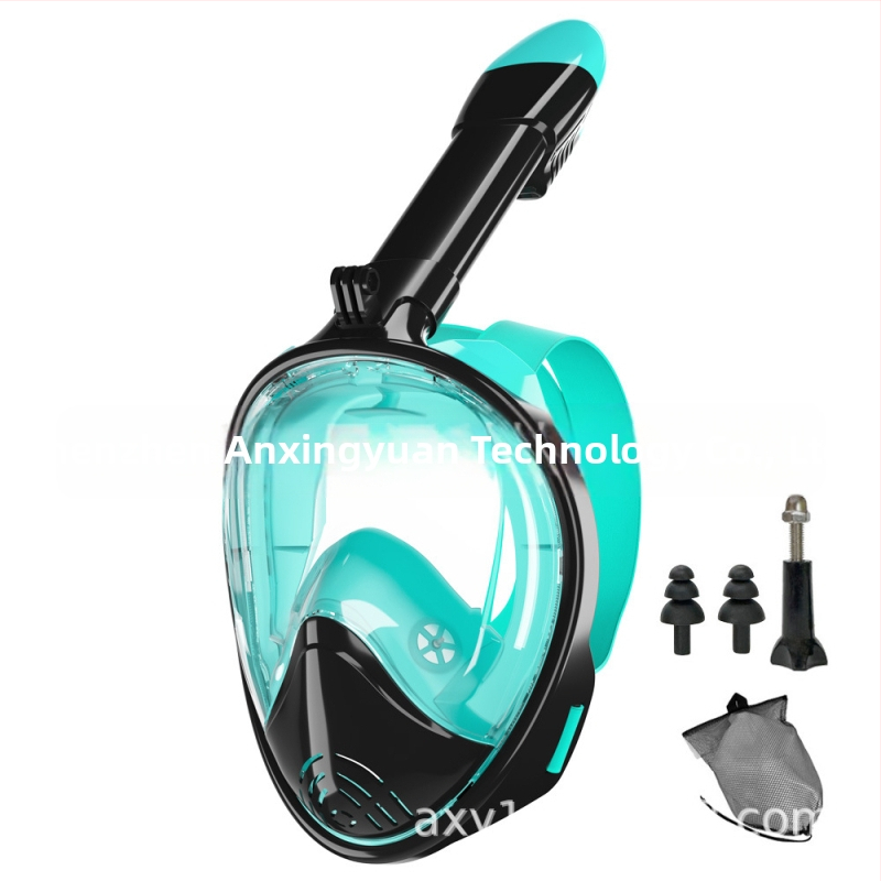 Трансгранична доставка на силиконови маски за гмуркане, напълно сухи маски за шнорхелинг, очила за гмуркане против замъгляване, комплект очила за плуване за възрастни