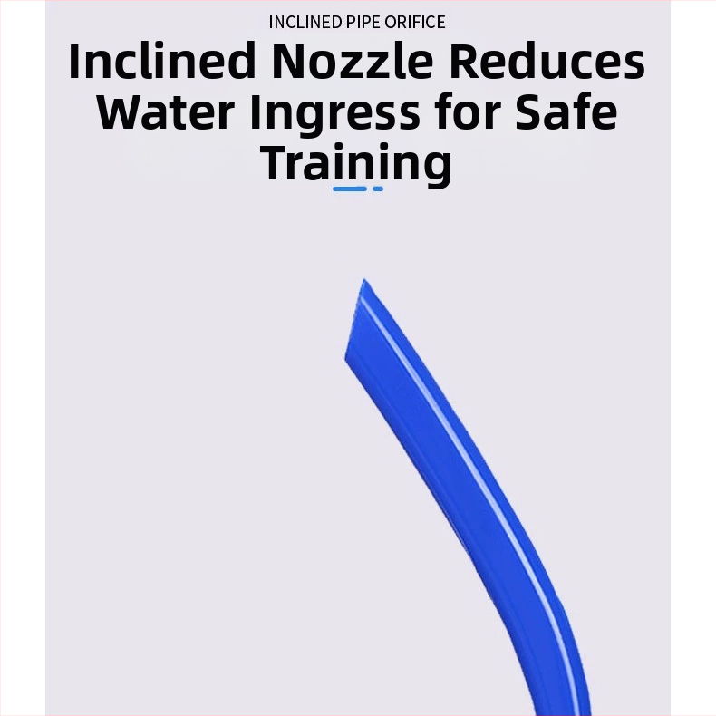 Фабрична директна продажба на плувна дихателна тръба, оборудване за гмуркане с шнорхел, универсална силиконова тръба против задавяне за възрастни, тренажор за дихателна тръба за гмуркане