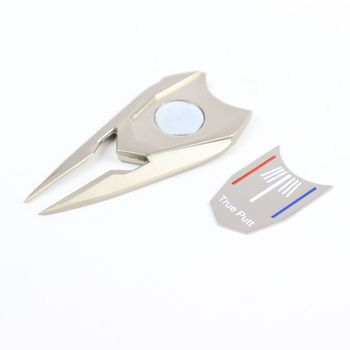 Μεταλλικό πιρούνι γκολφ Cross-Border Spot, πολυλειτουργικό σετ πιρουνιών putting, μαγνητικό σιδερένιο σημάδι Golfballma