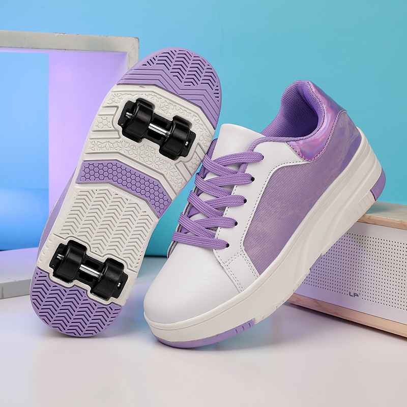 Vaikiški „Heelys“ batai, nauji vyriški keturračiai riedučiai su ištraukiamais ratukais, mergaitiški balti batai su nuimamais ratukais sportiniai batai