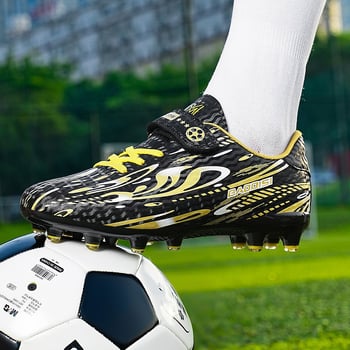 Tépőzáras gyermek focicipő fiúknak és lányoknak, törött körmök, általános iskolásoknak, hosszú körmök, profi versenyedző cipő nagykereskedelem