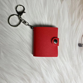 Νέο μίνι δερμάτινο άλμπουμ με μικρό κρεμαστό κόσμημα καρτών 2 ιντσών, αυτοκόλλητο φωτογραφιών αναμνηστικό άλμπουμ αποθήκευσης χονδρικής, υποστήριξη προμήθειας, προσαρμογή