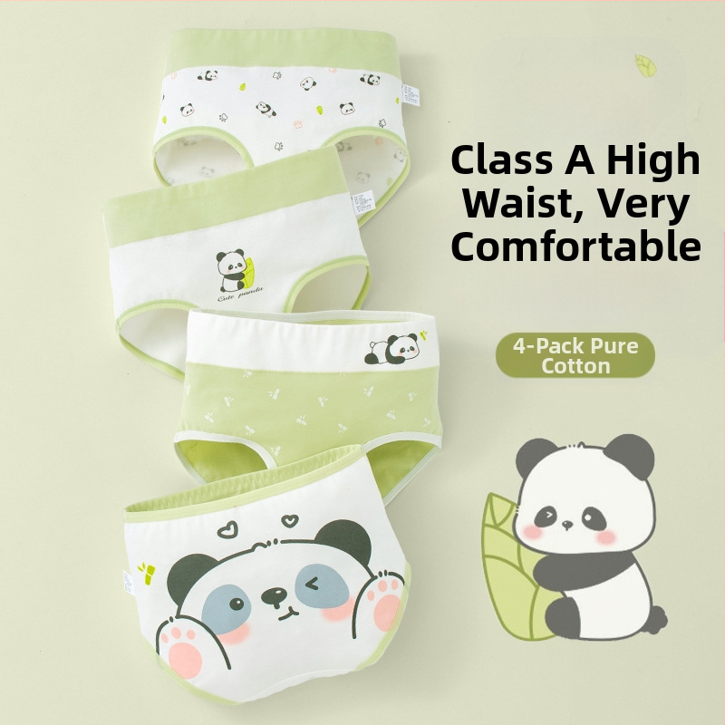 Lenjerie intimă pentru copii, triunghi, talie înaltă, bumbac, clasa A, bumbac, pantaloni scurți pentru fete de 6-12 ani, fără clipsuri, en-gros