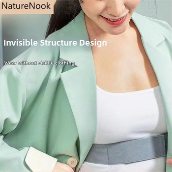 Kuprinės nugaros įtvaras suaugusiesiems, nematomas nugaros įtvaras su vidiniu peties įtvaro artefaktu.