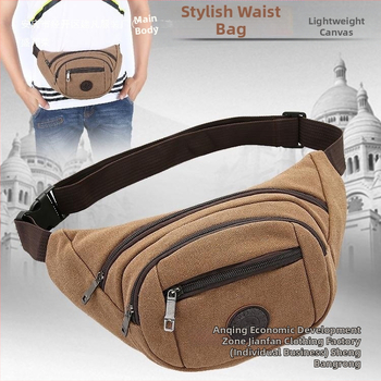 Τσάντα μέσης από καμβά, νέα ανδρική, πολυλειτουργική, καθημερινή τσάντα, τσάντα ζώνης, εξωτερική, εργοταξιακή τσάντα, ταμειακή μηχανή, πορτοφόλι