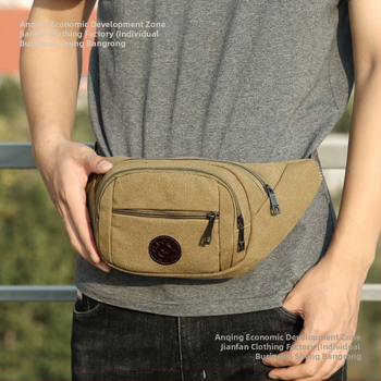 Τσάντα μέσης από καμβά, νέα ανδρική, πολυλειτουργική, καθημερινή τσάντα, τσάντα ζώνης, εξωτερική, εργοταξιακή τσάντα, ταμειακή μηχανή, πορτοφόλι