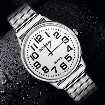 Ρολόγια ηλικιωμένων με ελαστικό λουράκι, ελαστικό χαλαζία, ανδρικά και γυναικεία, μεγάλα ψηφιακά εξαγωγικά ρολόγια, χονδρική πώληση εξωτερικού εμπορίου