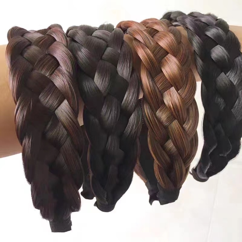 [Uue toote laiendamine] Simuleeritud juuste juuksepael, parukas, punutud juustega peakate, parukad, katted valgete juuste artefaktiga, et suurendada peanaha juuste hulka