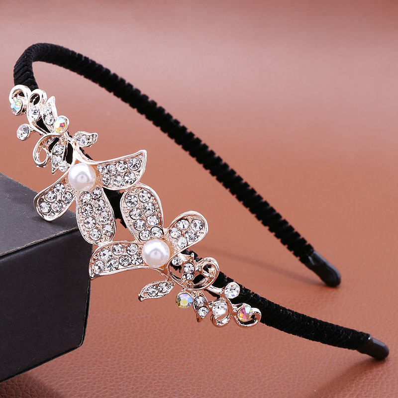 Αξεσουάρ μαλλιών κορδέλας για τα μαλλιά από τη Νότια Κορέα, σπηλιές μαλλιών, κορδέλα για πλύσιμο προσώπου, στρας, φουρκέτα με μαργαριτάρι, κλιπ φουρκέτας πίεσης, αξεσουάρ για το κεφάλι ενηλίκων